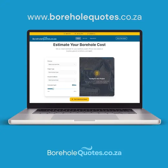 BoreholeQuotes.co.za, borehole cost estimator website
