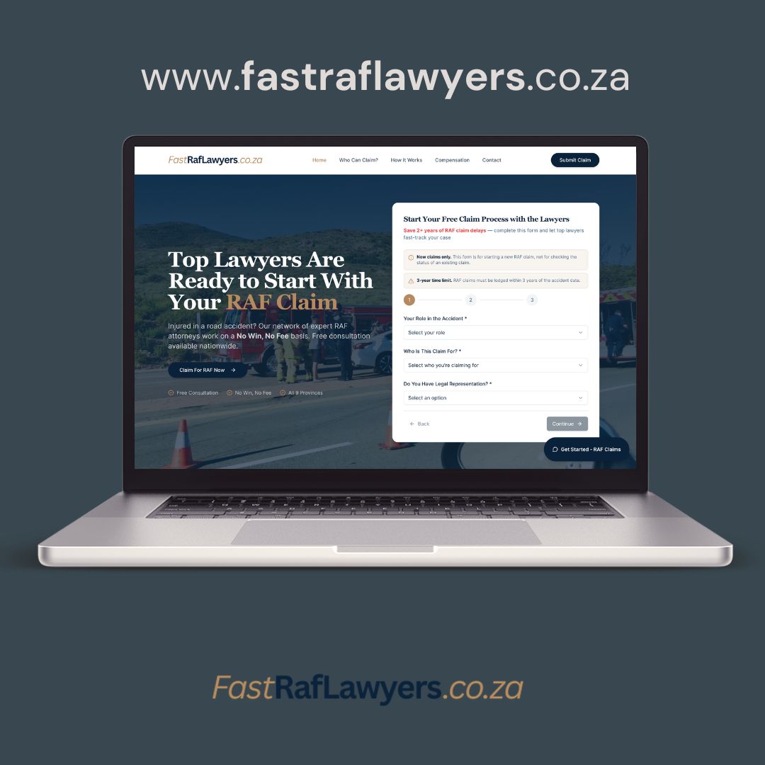 FastRafLawyers.co.za – RAF claims attorney website