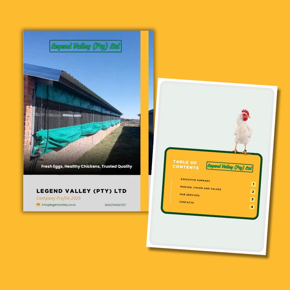 Company Profile Example for a Chicken Farm in SA