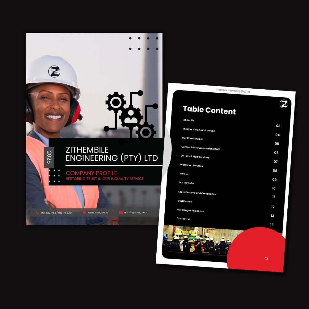 Construction Company Profile SA Examples
