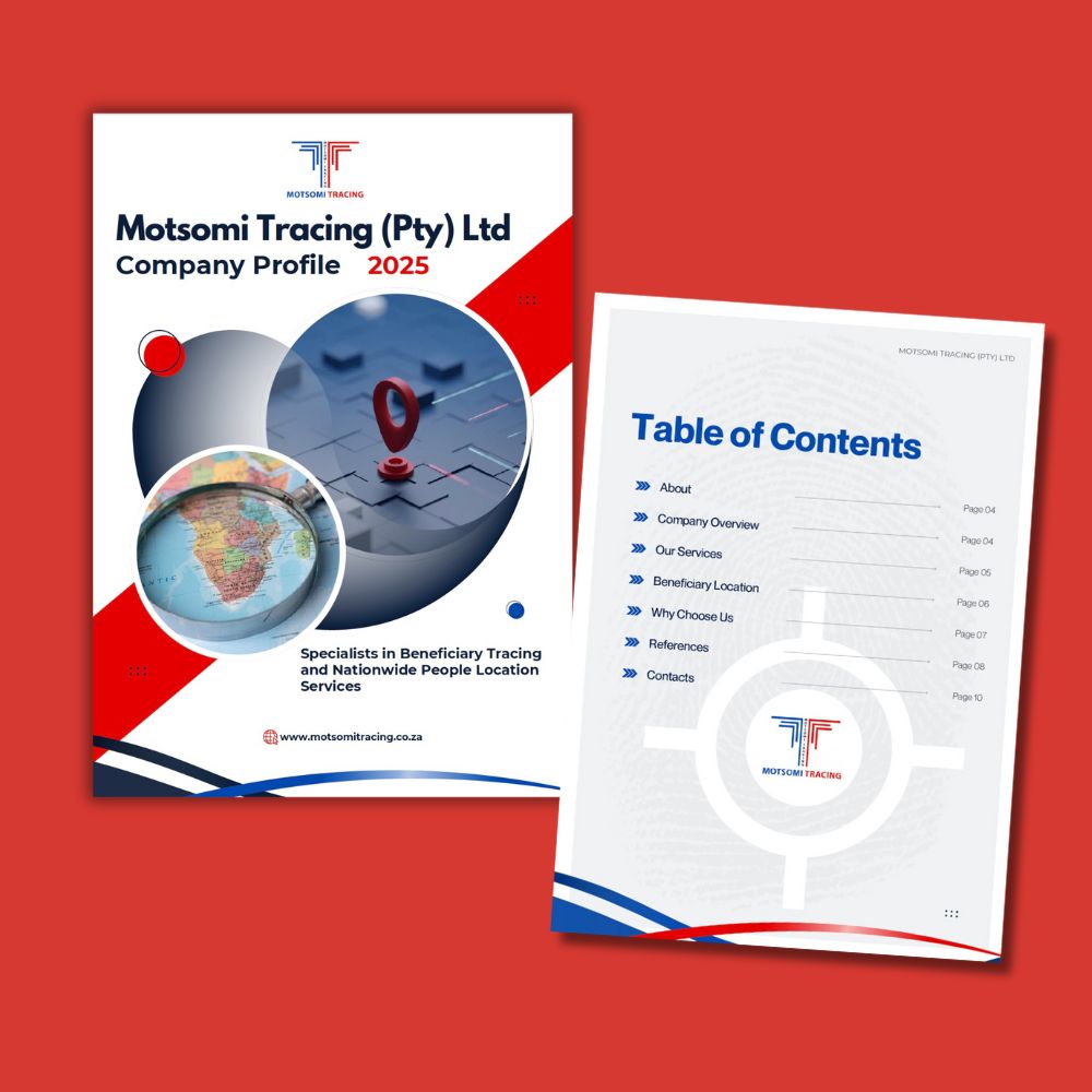 Investigation Company Profile Example in SA